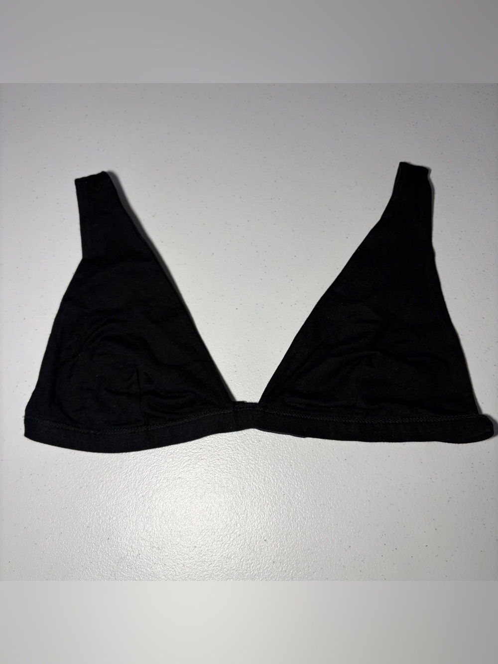 NWT Cuidado Con El Perro Black Wireless Bralette Bra Women L Hook & Eye